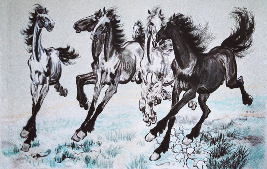 奔马 The galloping horses